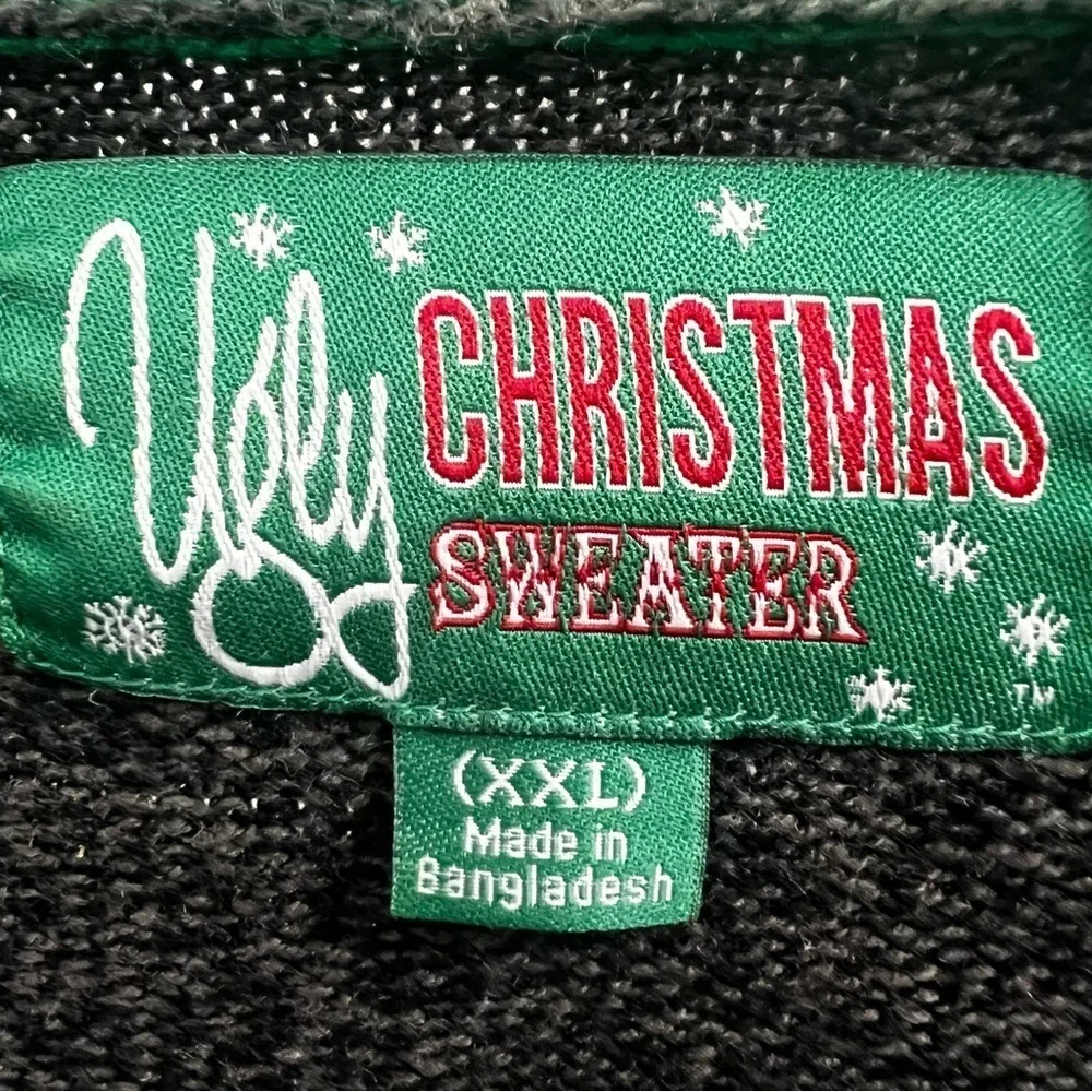 Ugly Christmas Sweater Sleigh All Day Fair Isle Holiday Cotton Blend Size 2XL